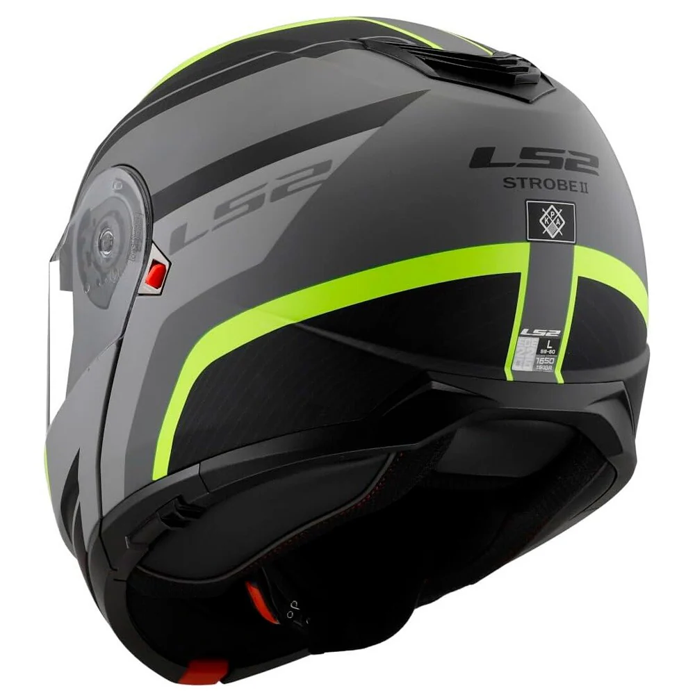 CASCO MODULAR LS2 FF908 STROBE II MONZA NEGRO / FLUOR