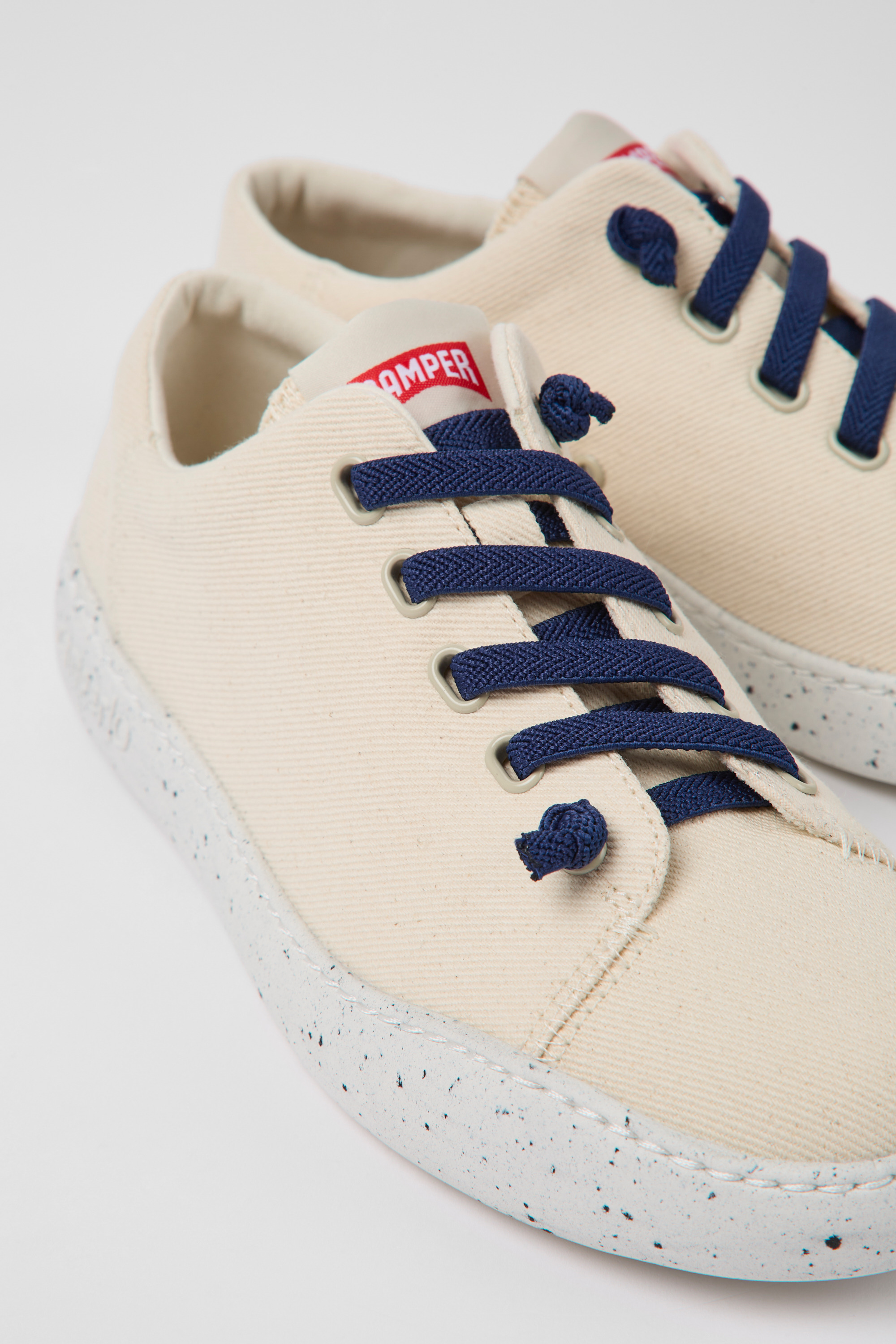 Peu Touring - Beige textile sneakers for women