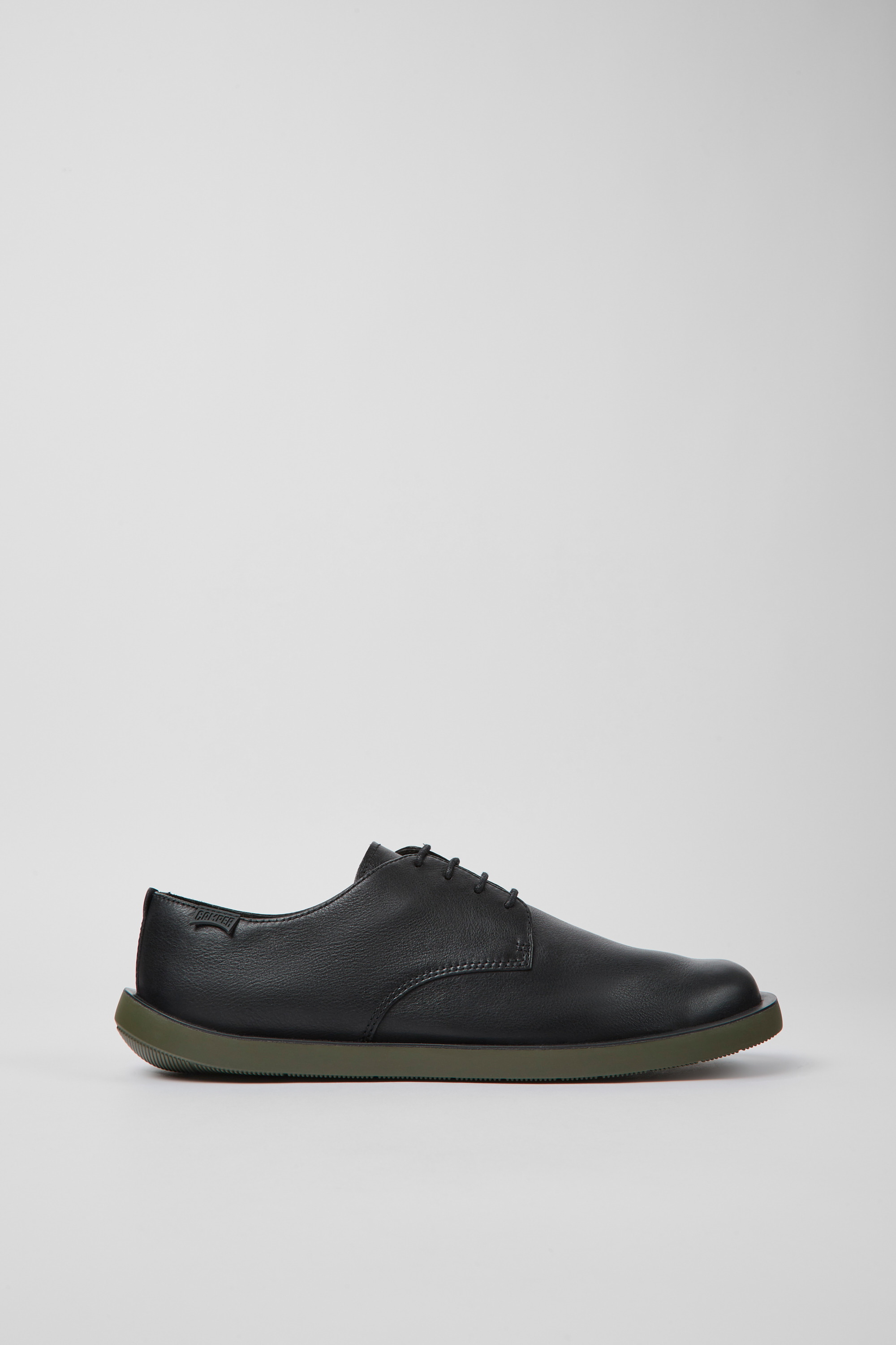 Wagon - Black leather shoes for men