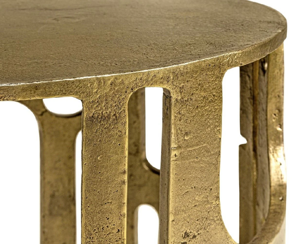 Casa Padrino taburete de dise?o bronce ? 41 x A. 48 cm - Taburete redondo de aluminio - Muebles de sal¨®n - Muebles de lujo - Muebles de dise?o - Interiores de lujo - Interiores de dise?o