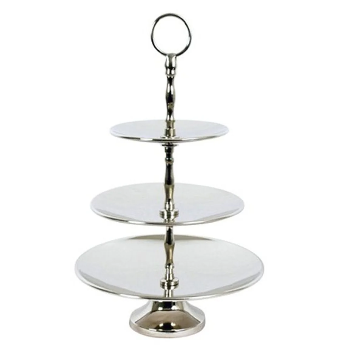 Designers Shine Etagere 3-Stage-polished aluminum diameter 30.5 cm, height 40.5 - Serving - Deco shell