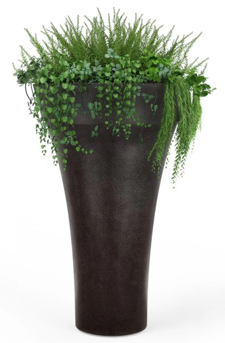Casa Padrino maceta de lujo negro mate ? 126 x A. 197 cm