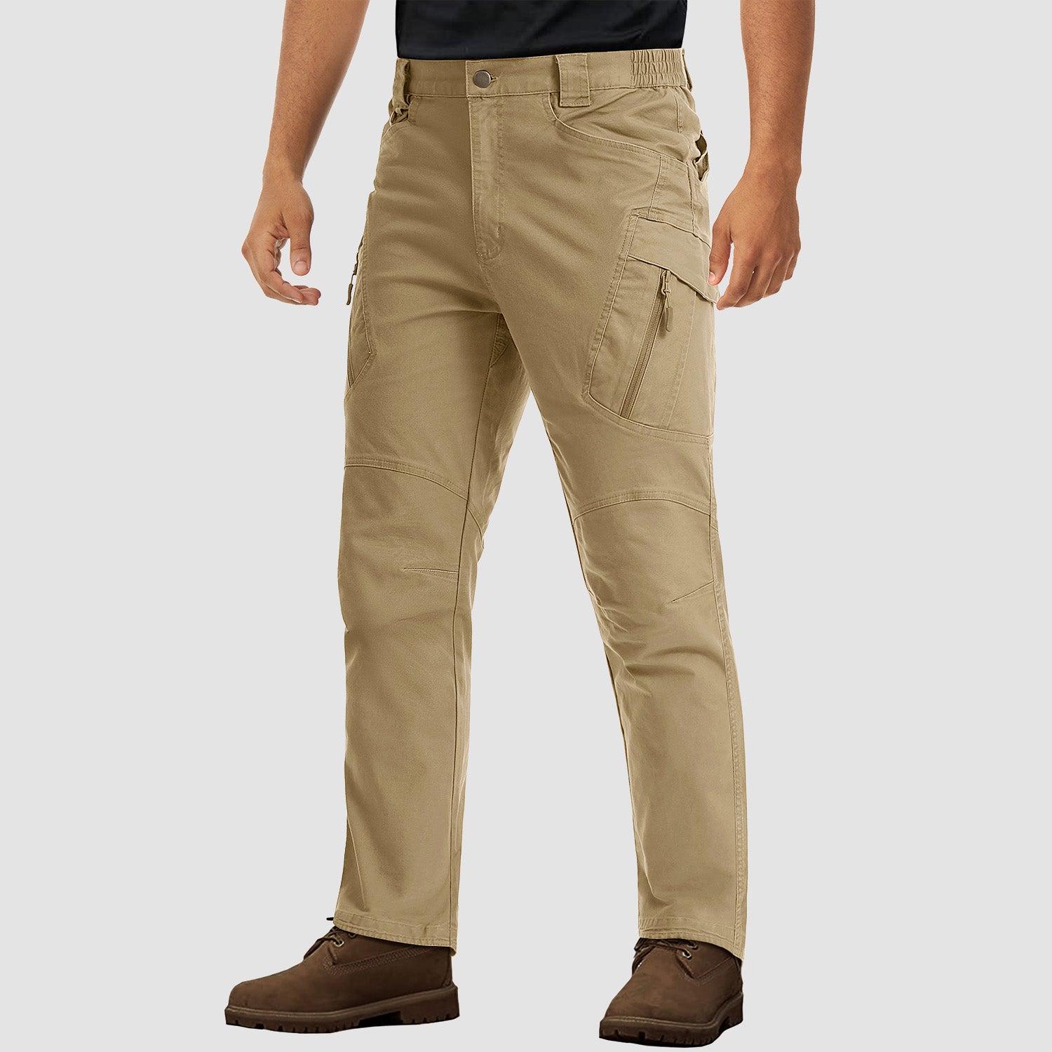 Men's Tactical Pants with 9 Pockets Rip-Stop Lightweight Work Cargo Pants