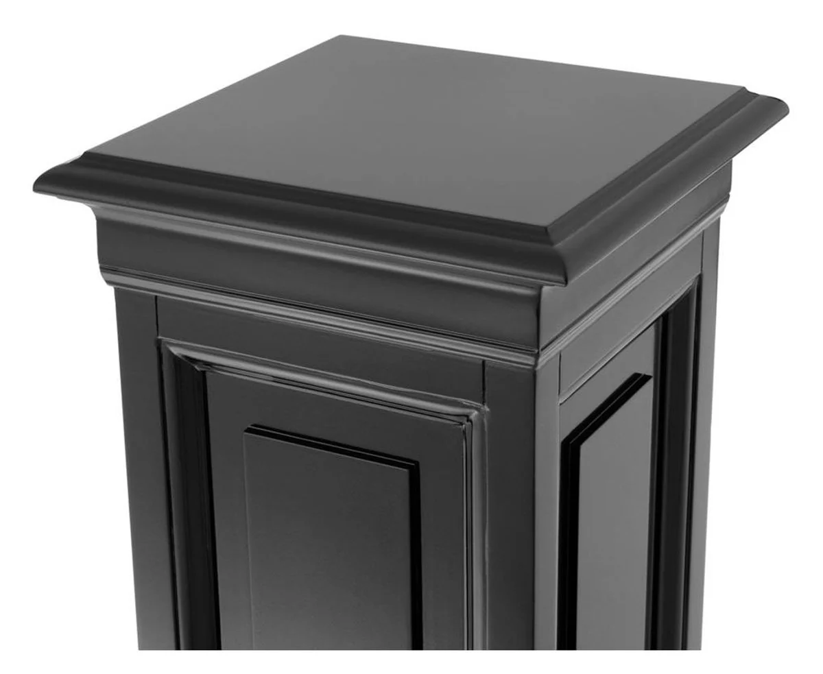 Casa Padrino de caoba diseñador pilar negro 33 x 33 x H. 80 cm - mesa auxiliar de lujo
