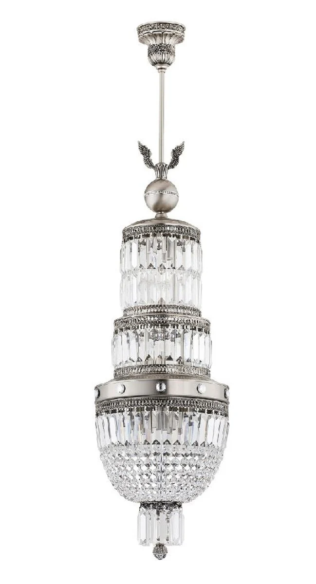 Casa Padrino ara?a de luces de cristal barroco de lujo plata ? 30 x A. 120 cm