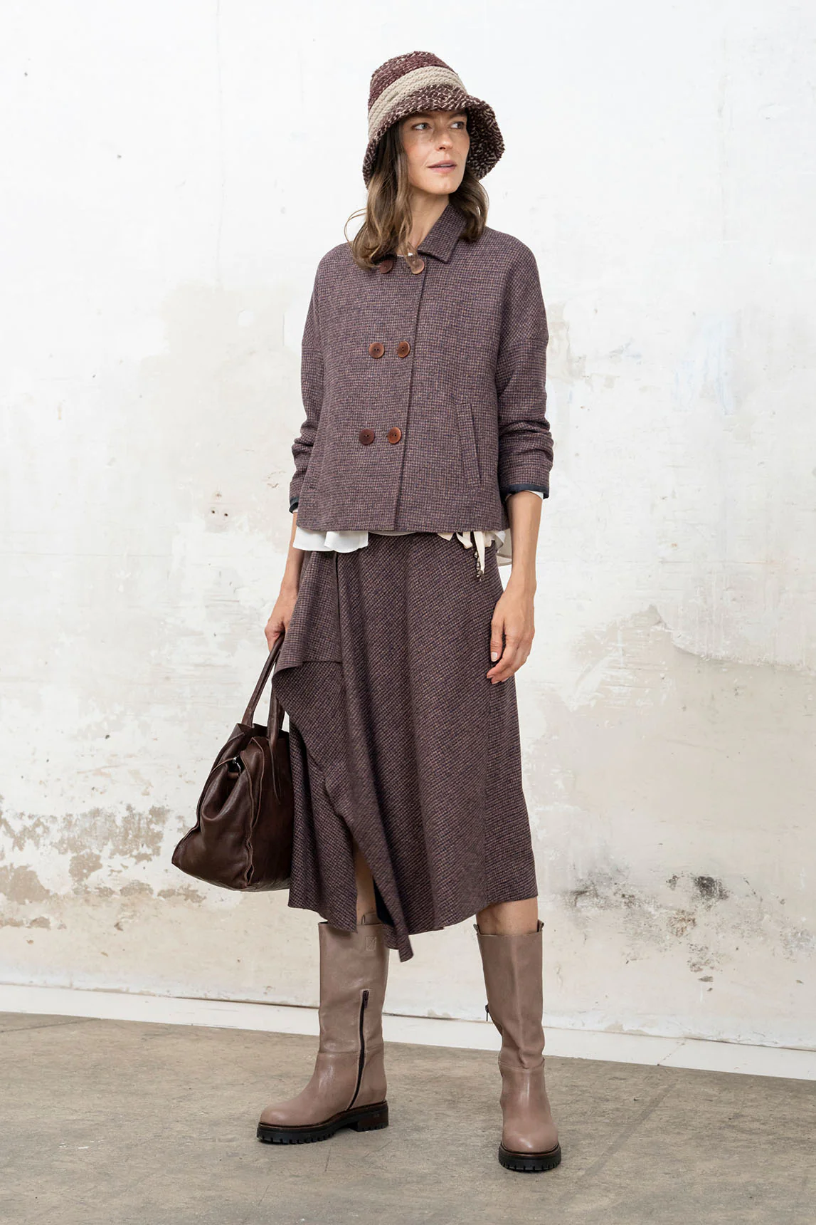 Rivera-spain Falda Gisela burdeos