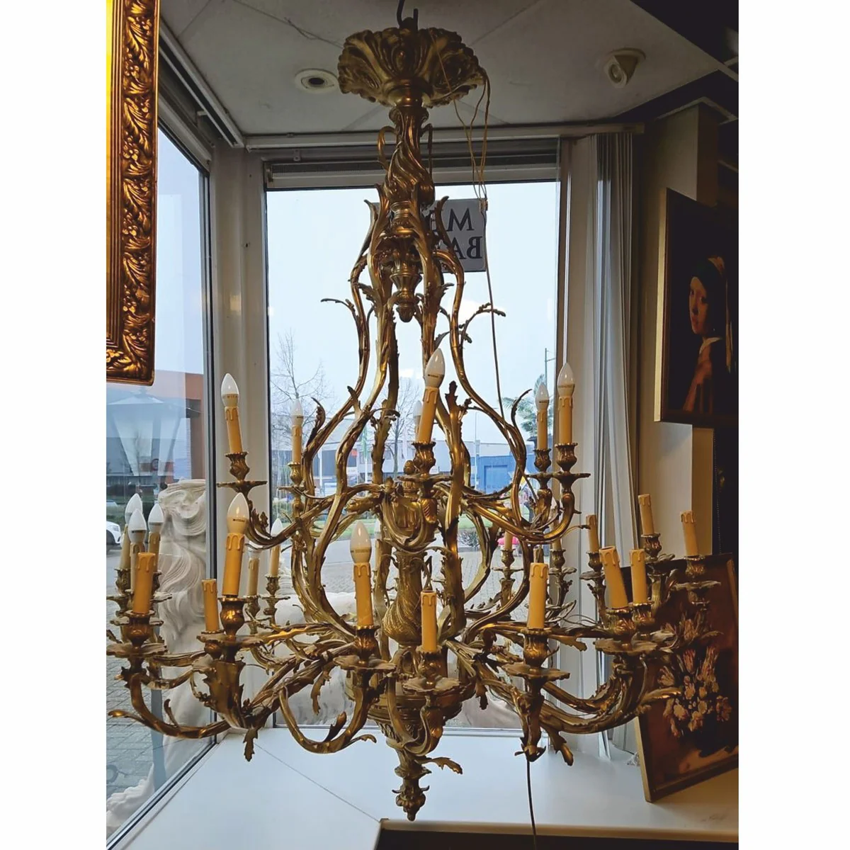 Casa Padrino ara?a de luces barroco de lujo bronce antiguo ? 145 x A. 180 cm - Muebles barrocos