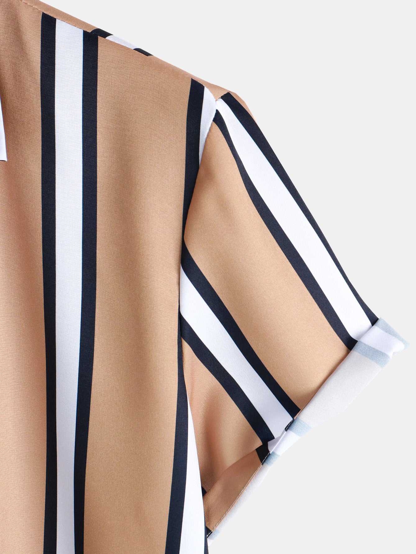 Striped Print Button Up Shirt