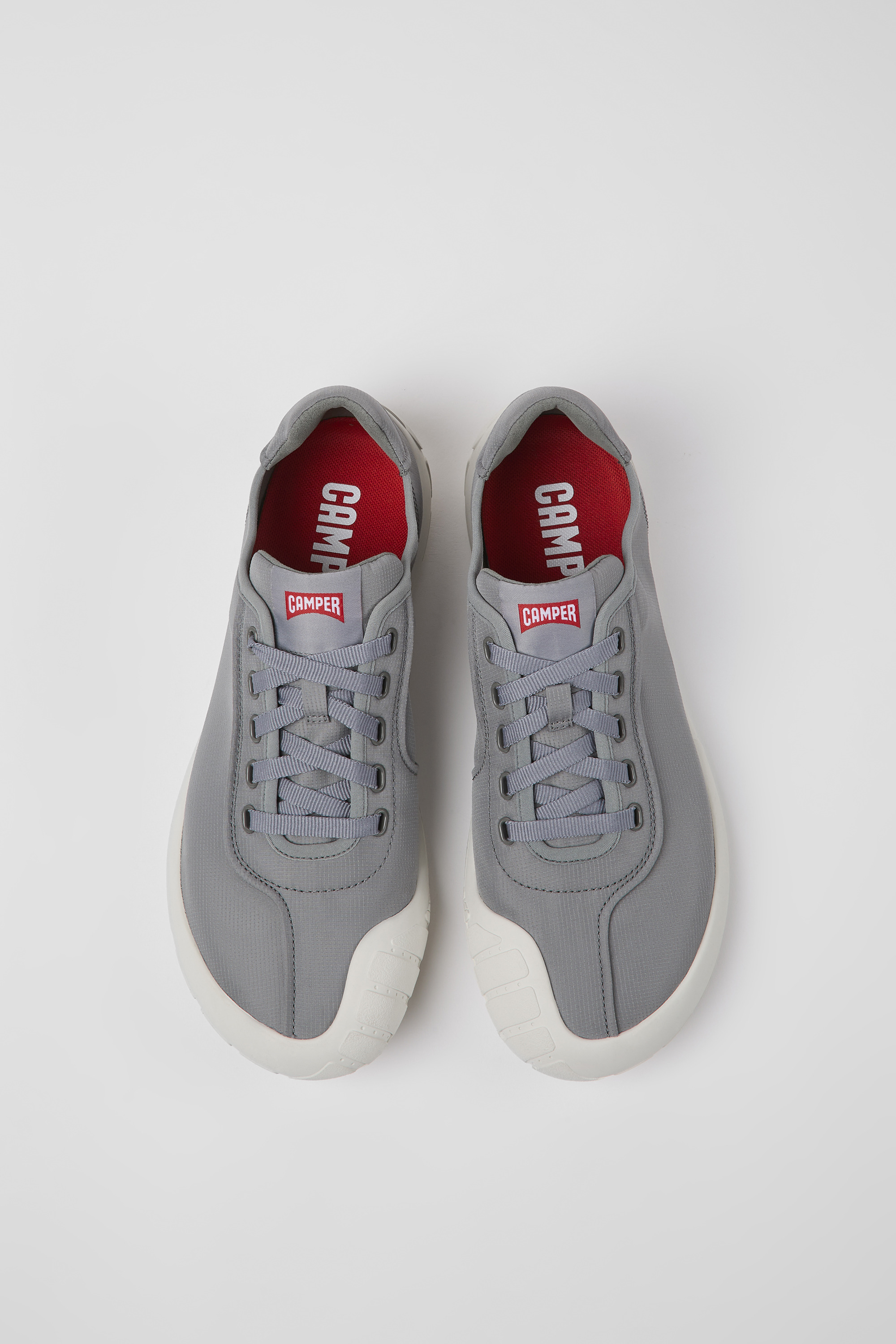 Path - Gray textile sneakers for men