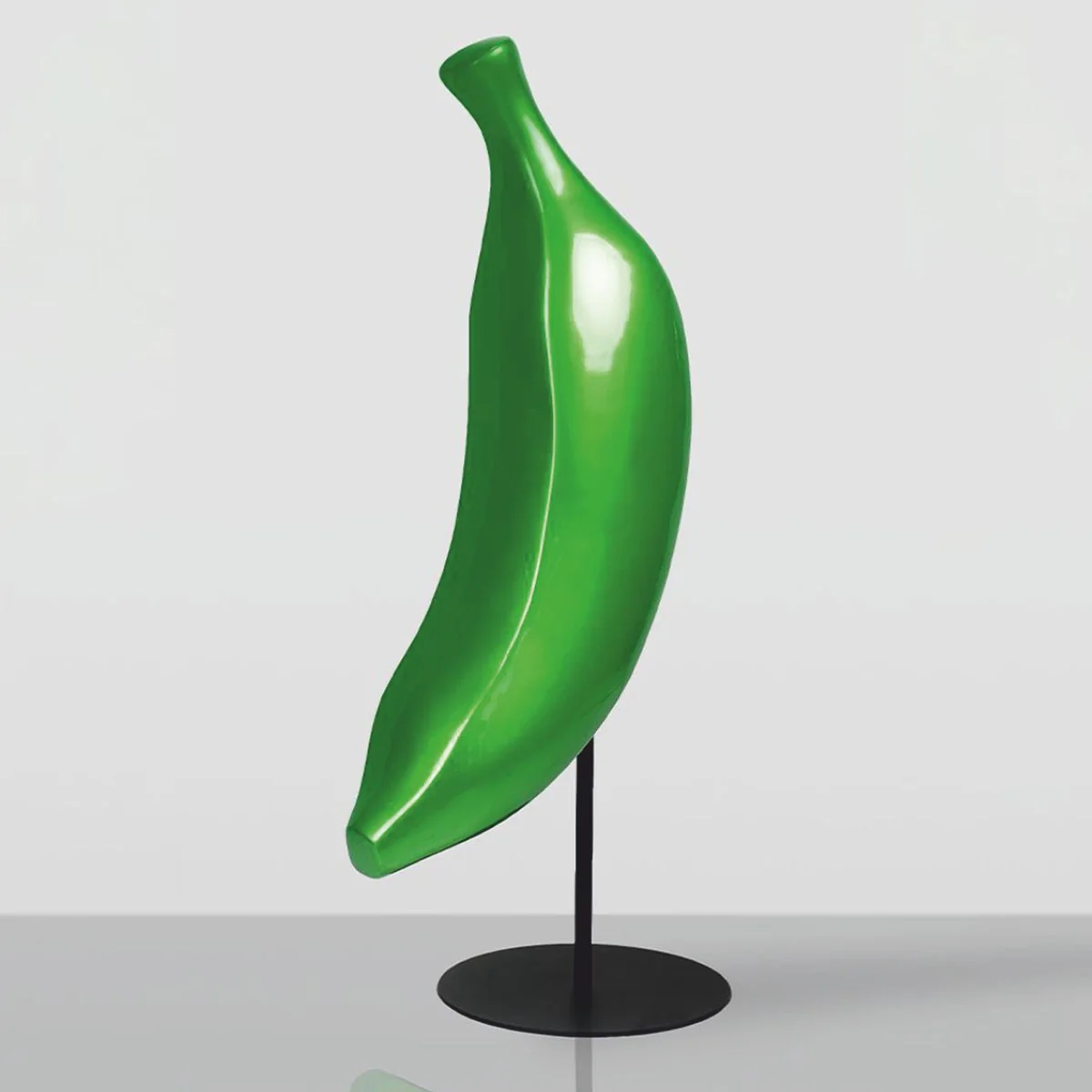 Casa Padrino pl¨¢tano decorativo XXL con soporte verde / negro A. 112 cm - Decoraci¨®n de sal¨®n y jard¨ªn