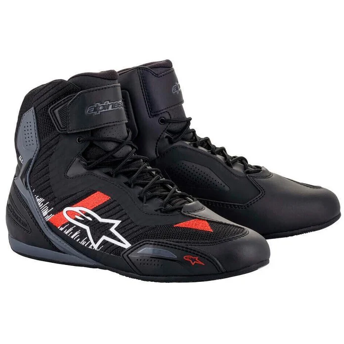 ZAPATILLAS DEPORTIVAS ALPINESTARS FASTER 3 RIDEKNIT NEGRO / GRIS / ROJO
