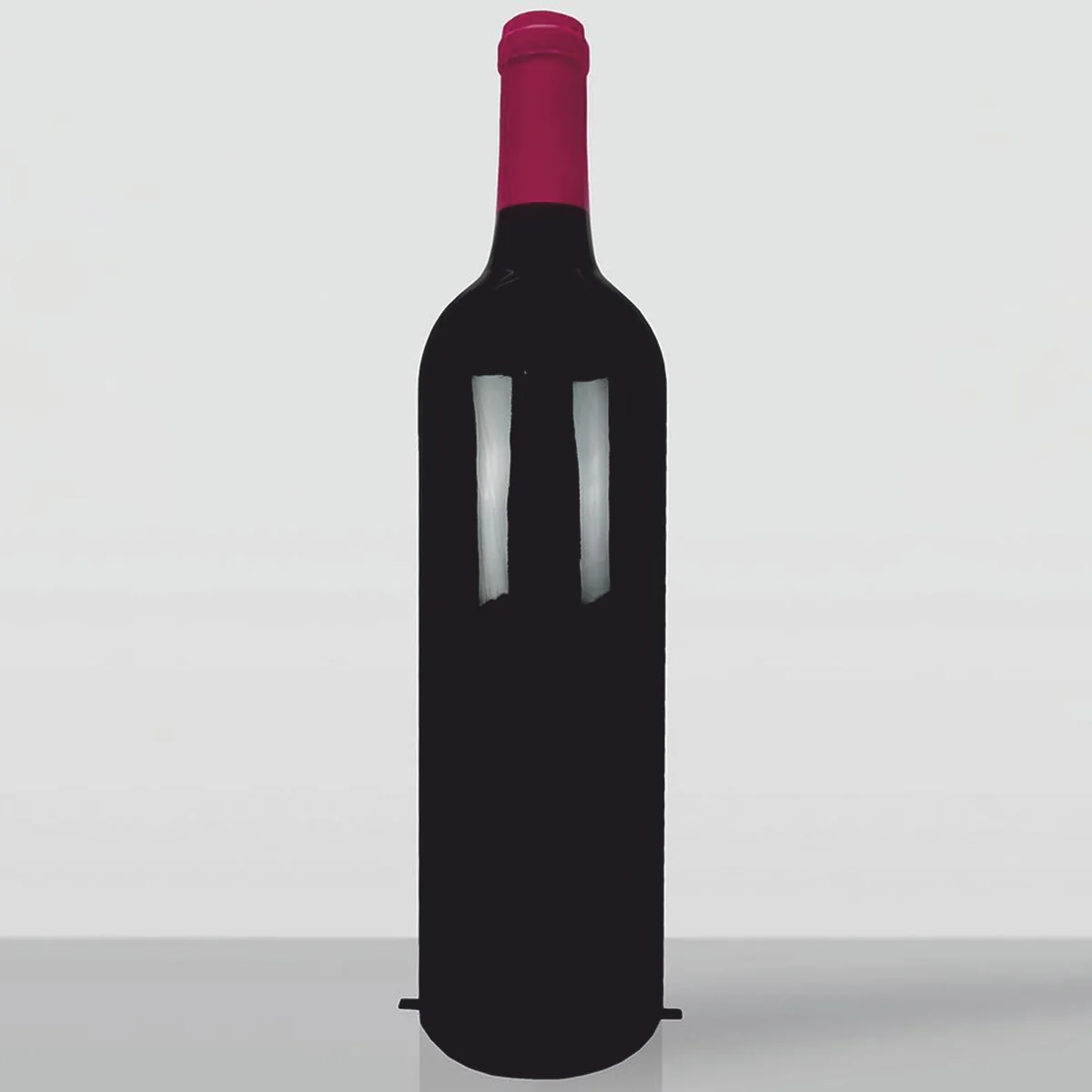 Casa Padrino botella de vino decorativa XXL negro / p¨²rpura A. 230 cm - Enorme decoraci¨®n de jard¨ªn