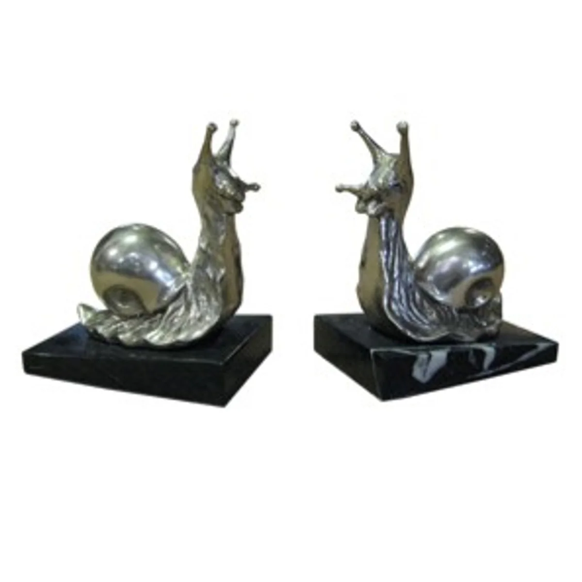 Casa Padrino luxury bookends bronze art deco screw on marble base - Bookend - Book End