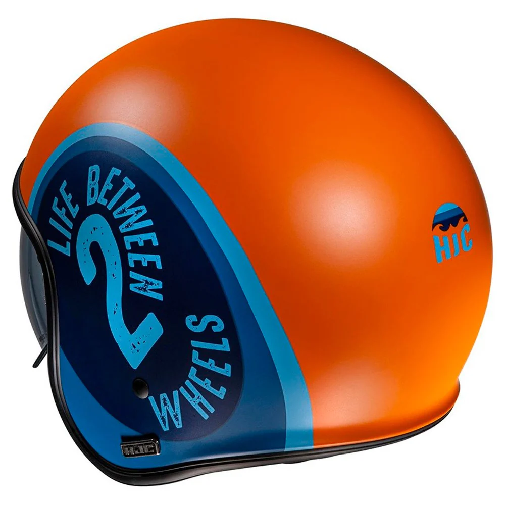CASCO JET HJC V30 HARVEY NEGRO / NARANJA