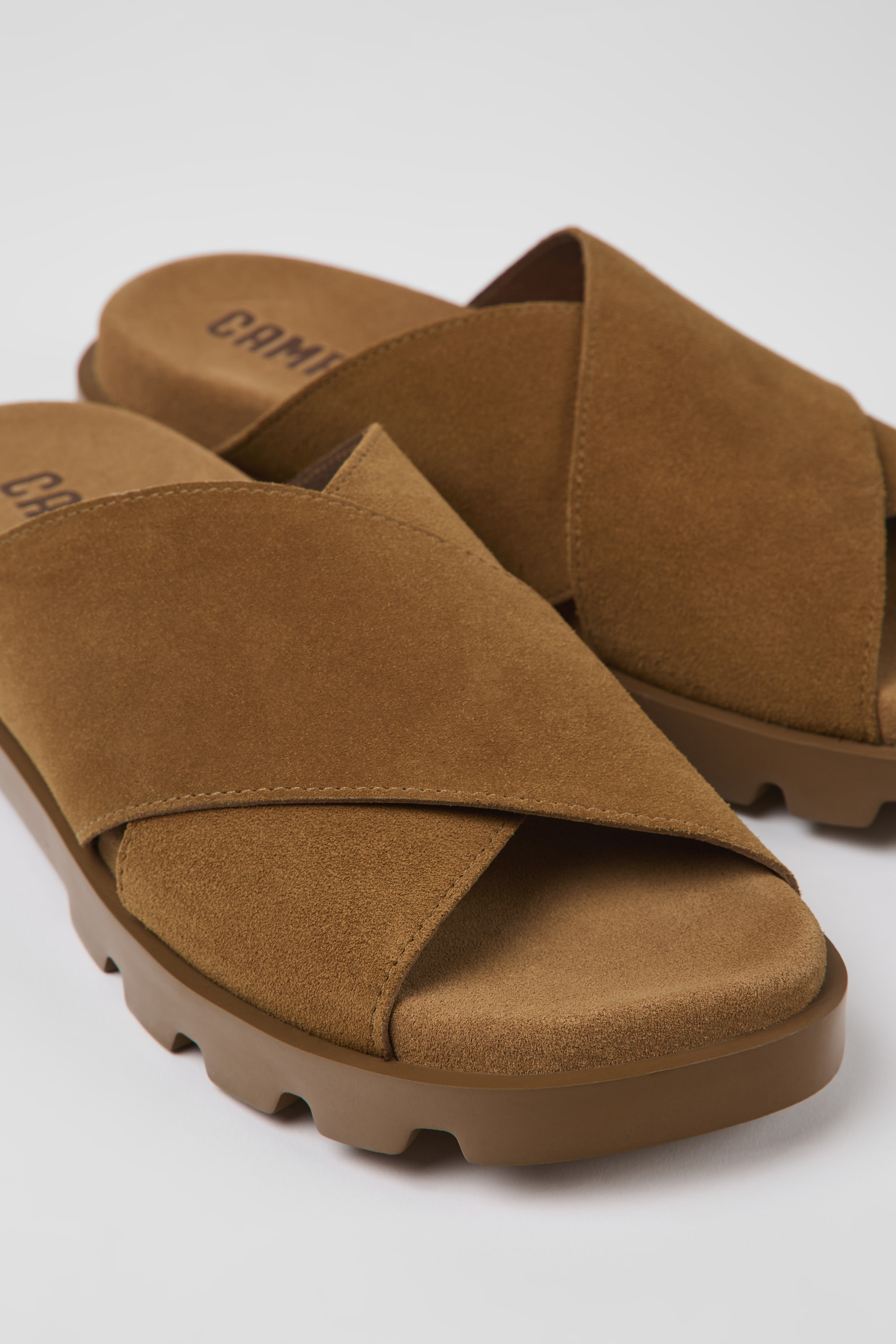 Brutus Sandal - Brown nubuck sandals for women