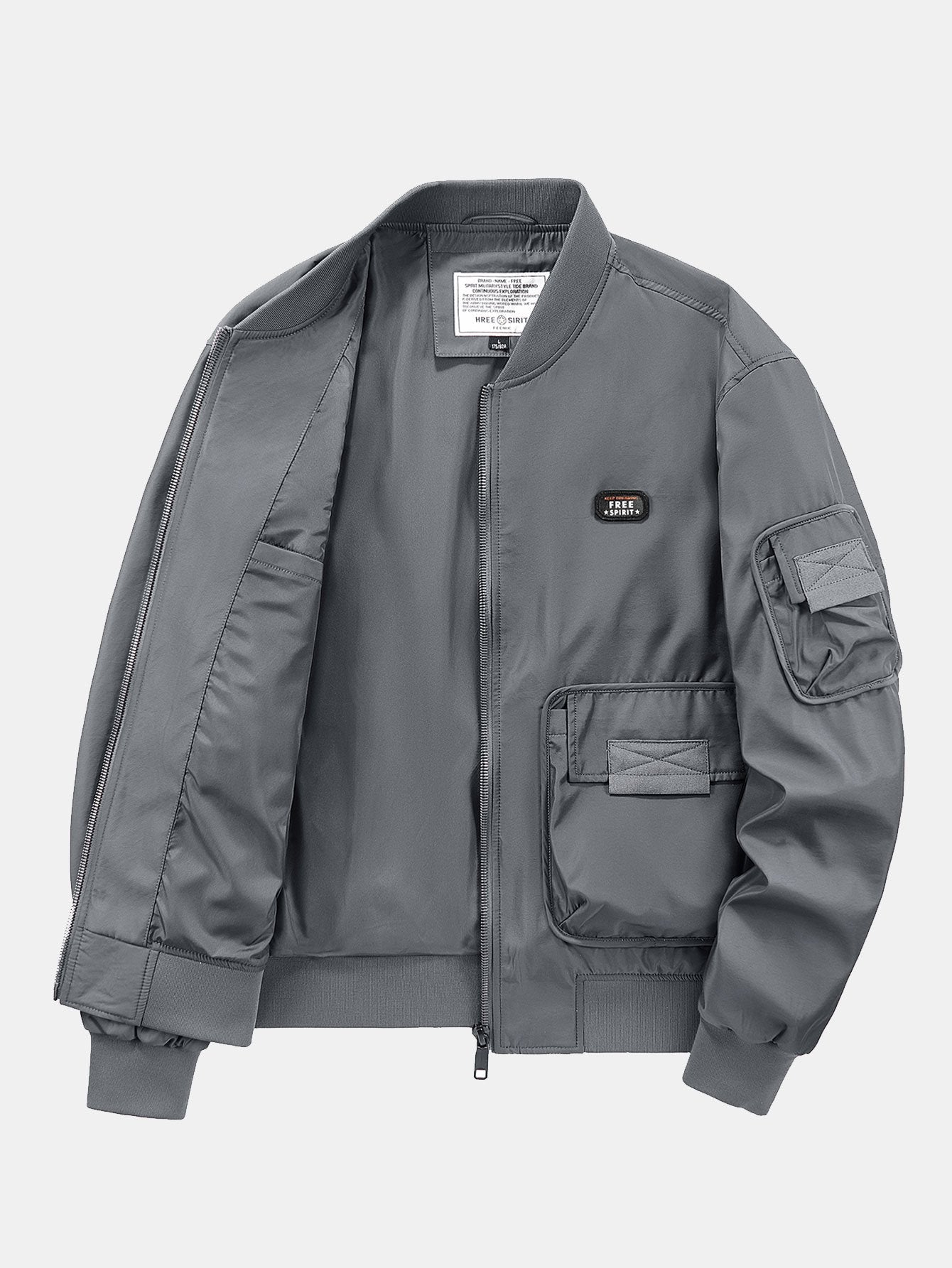 Multi Pockets Bomber Jacket