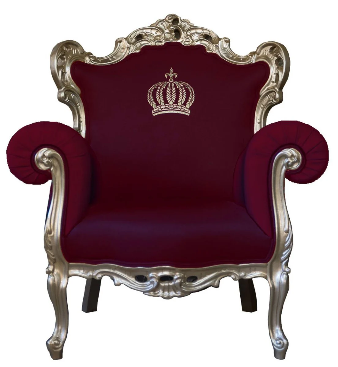 Pomp??s by Casa Padrino luxury baroque armchair burgundy / gold - Pomp??s baroque armchair designed by Harald Gl??ckler