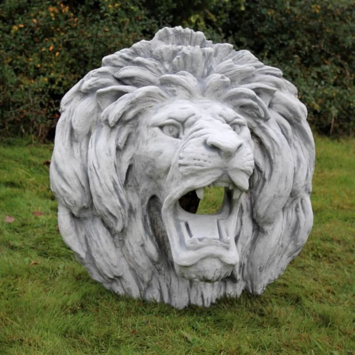 Casa Padrino gárgola de pared relieve barroco león 80 x 80 x A. 80 cm - Gran cabeza de león piedra gárgola decoración de pared relieve - Accesorios de Jardín Barroco y Art Nouveau