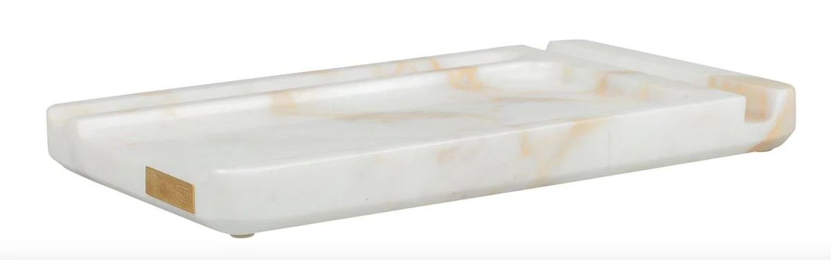 Tel¨¦fono de m¨¢rmol, bol¨ªgrafo y bloc de notas de lujo Casa Padrino, blanco - Colecci¨®n Luxury