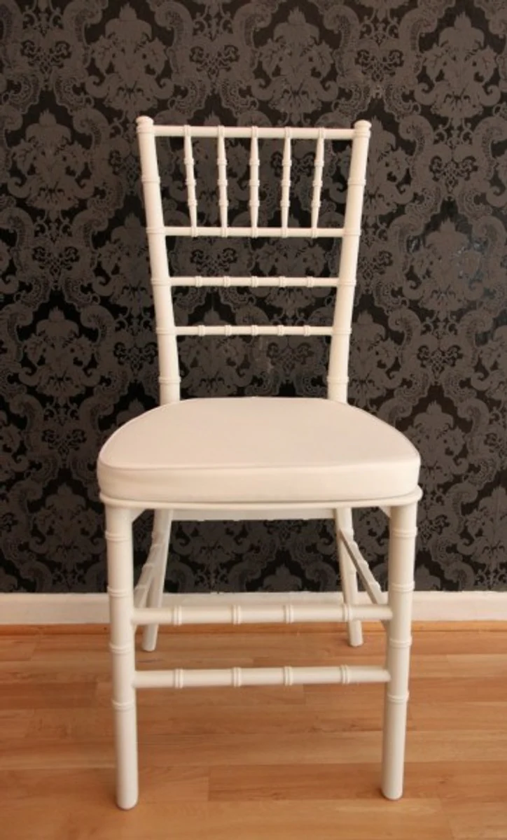 Casa Padrino designers including acrylic chair cushions White / White - White Ghost Chair - Furniture polycarbonate - polycarbonate chair - acrylic furniture - ghost chair