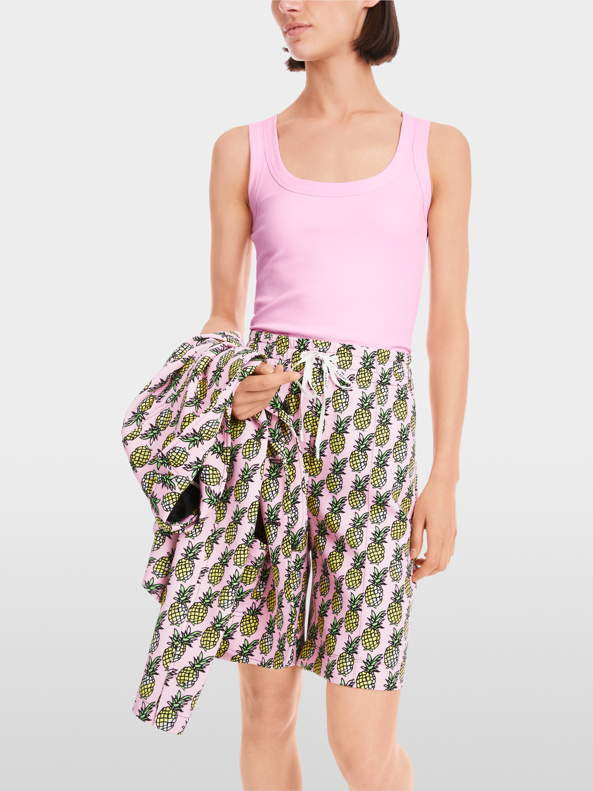 Marc-Cain Sleeveless top in cotton rib