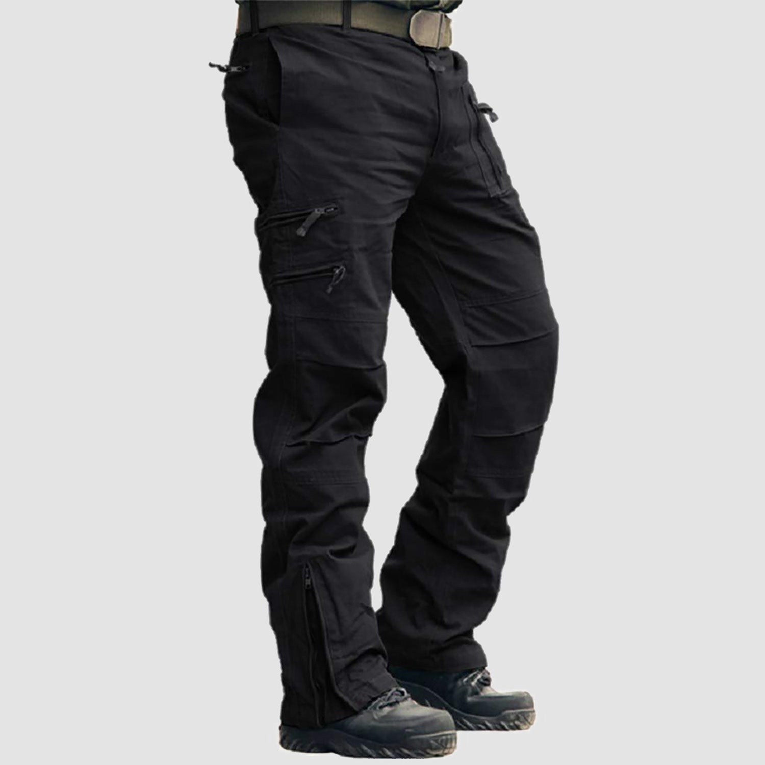Men's Tactical Pants with 9 Pockets Ripstop Cargo Pants Lightweight Hiking