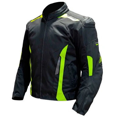 CHAQUETA 4 ESTACIONES OUT RACING - NEGRO / FLUOR