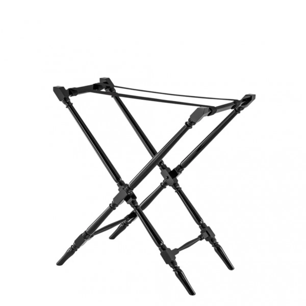 Casa Padrino luxury bar table black with detachable foldable tray black high gloss - neoclassical - hotel restaurant furniture