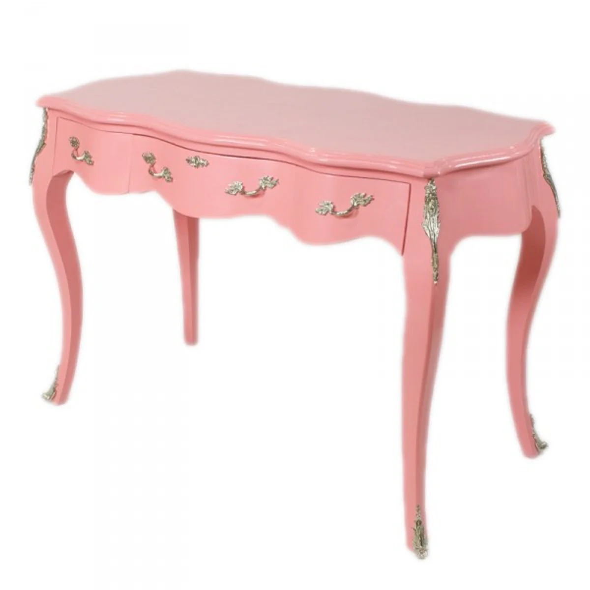 Casa Padrino Baroque Desk Secretary / Console Rose 120 x 60 x H80 cm - luxury furniture