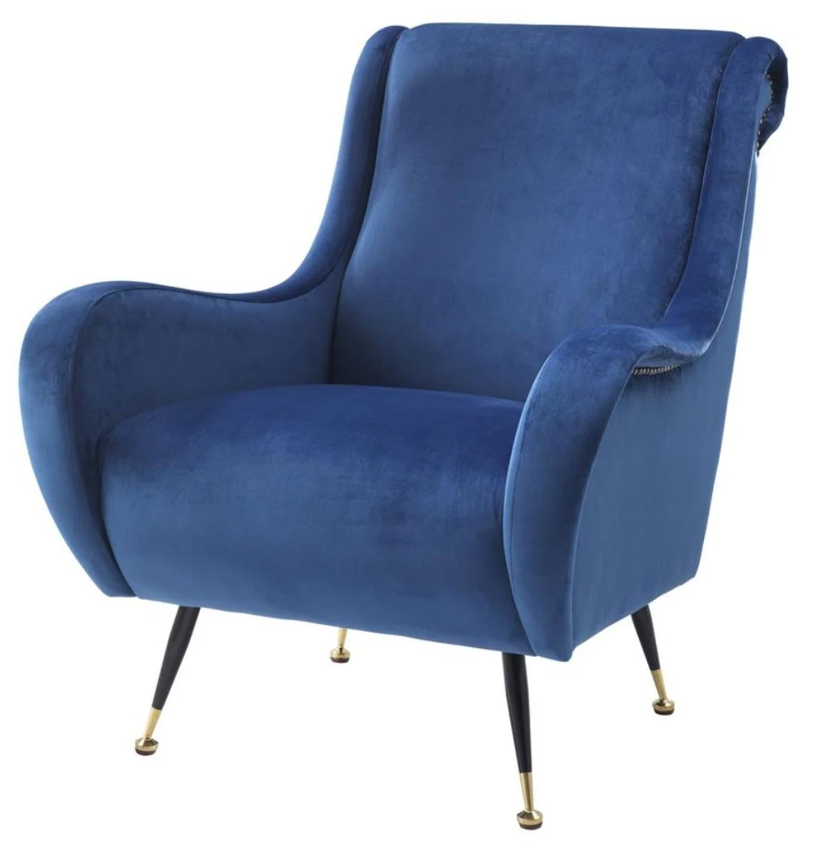 Casa Padrino sillón salón de hotel salón de lujo azul 80 x 90 x H. 88 cm - Mobiliario de Hotel