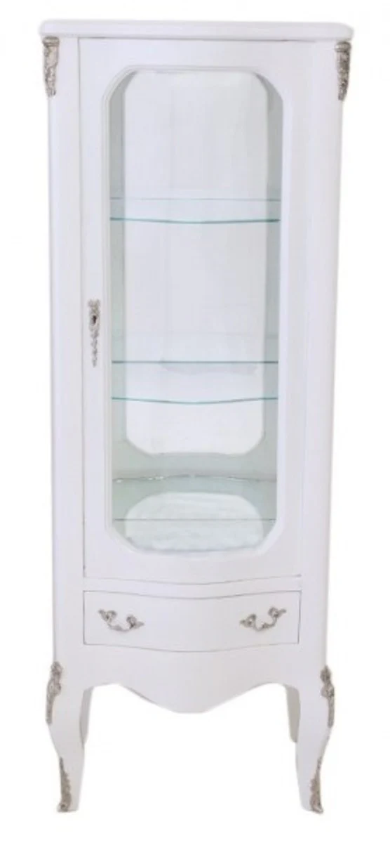 Casa Padrino Baroque cabinet White 130cm - display case - cupboard Casa Padrino Baroque cabinet Gold 130cm - display case - cupboard