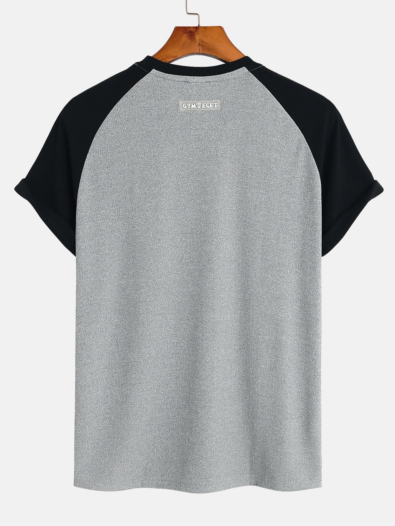 Muscle Fit Paneled Textured T-Shirt