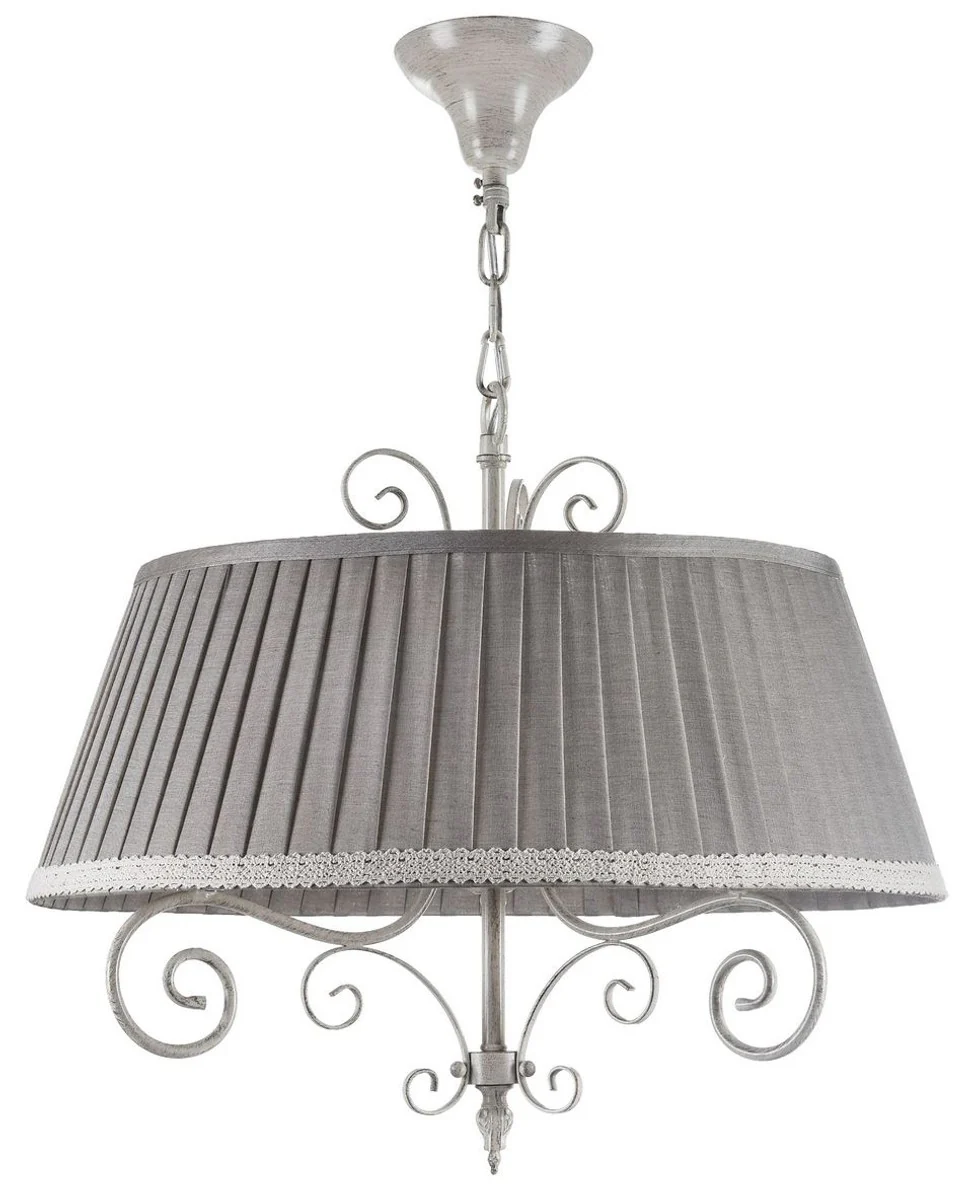 Casa Padrino Baroque Chandelier Antique Beige / Gray Ø 50 x H 44 cm - Furniture in Baroque and Art Nouveau Style