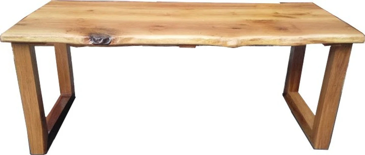 Casa Padrino Vintage dining table Rustic Solid Oak 200 x 100 cm Mod TR3 - country-style table solid oak