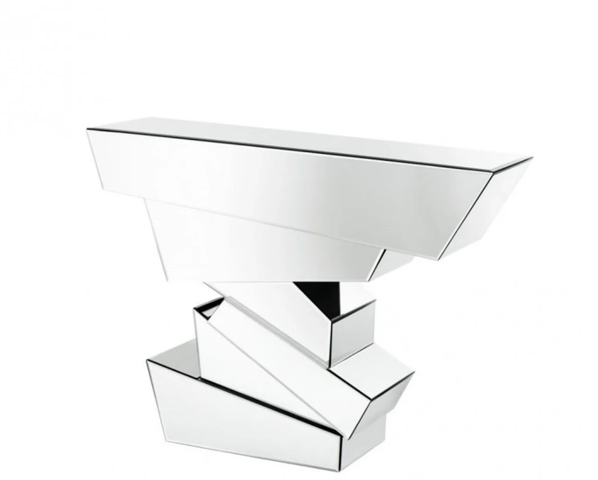 Casa Padrino luxury mirror glass console table 120 x 40 x H. 90 cm - Luxury Hotel Furniture