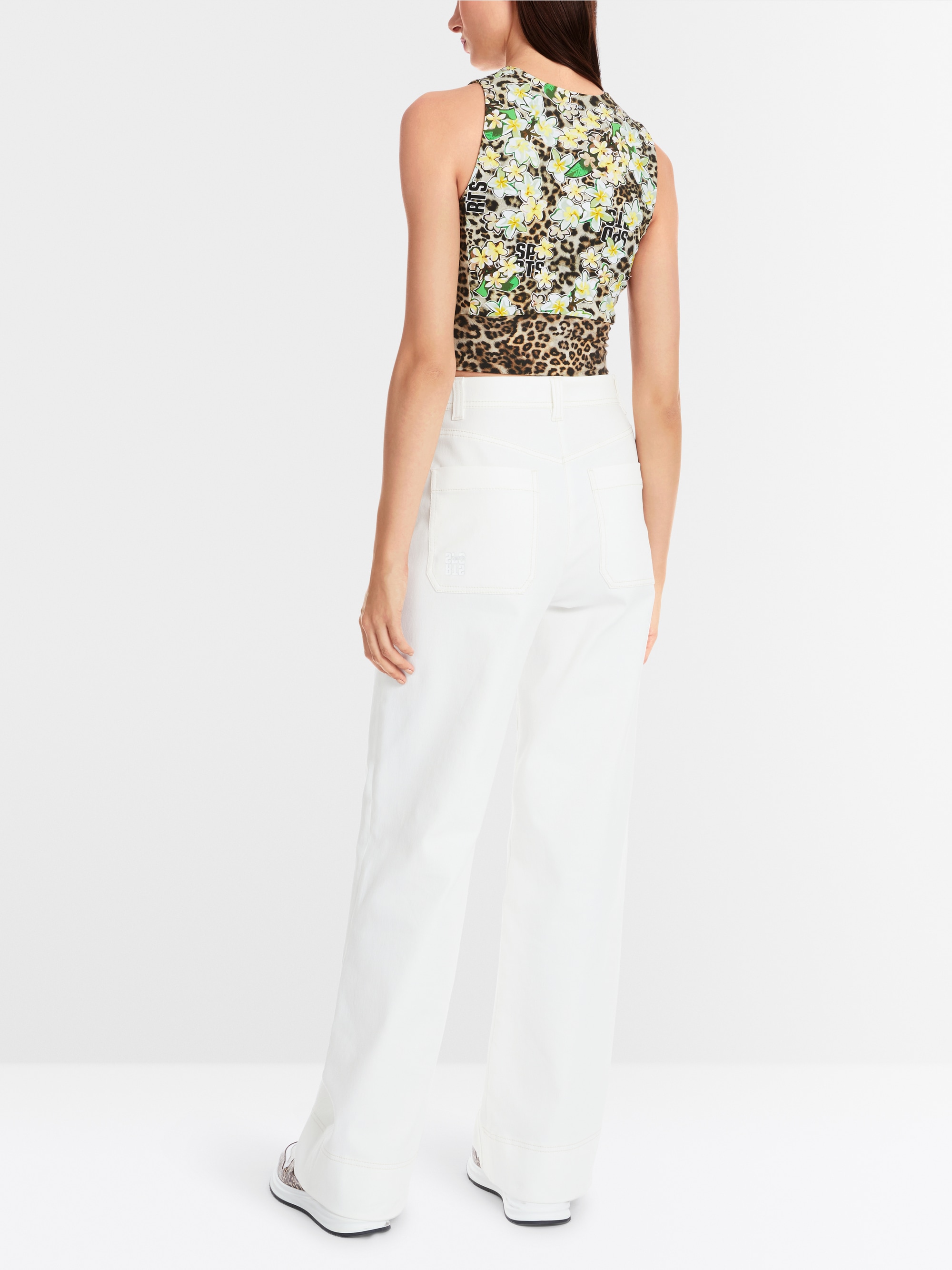 Marc-Cain Reversible top with leopard print