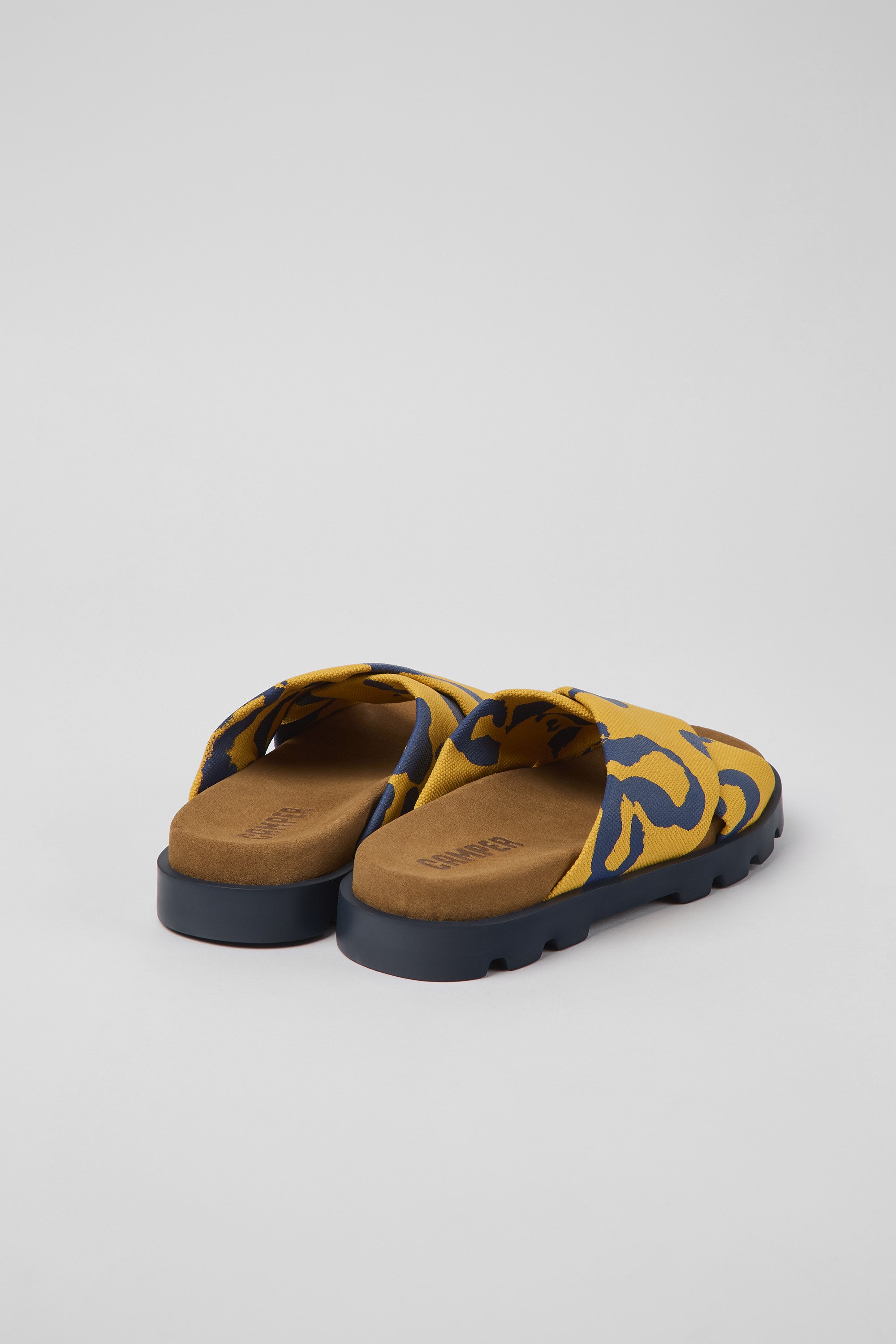 Brutus Sandal - Orange and blue recycled cotton sandals for women