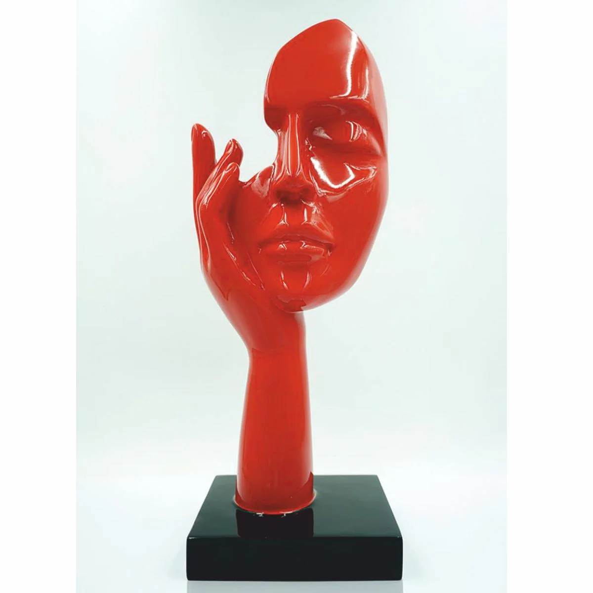 Casa Padrino escultura decorativa rojo / negro A. 50 cm - Decoraci¨®n de oficina