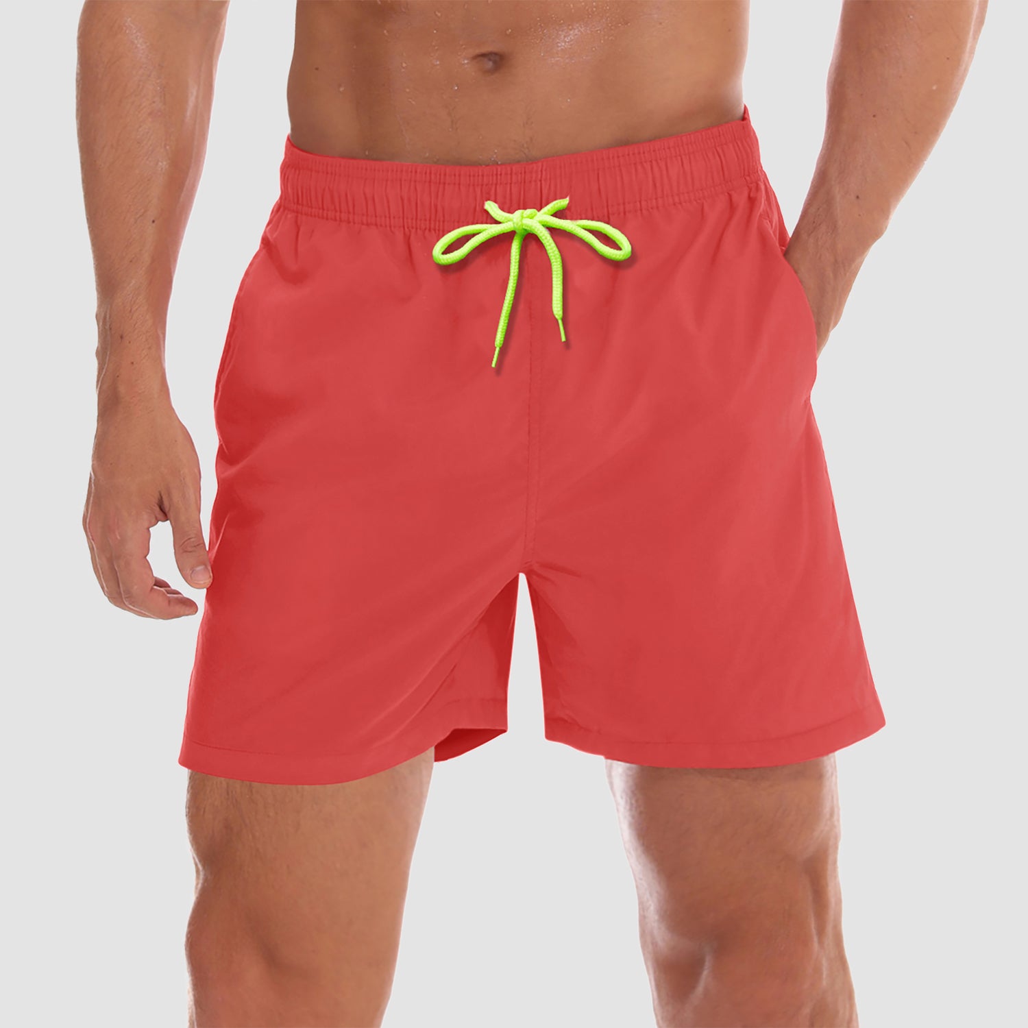 Men's Quick Dry Swimming Trunks with Mesh Lining Beach Shorts Boardshorts Multi Pockets