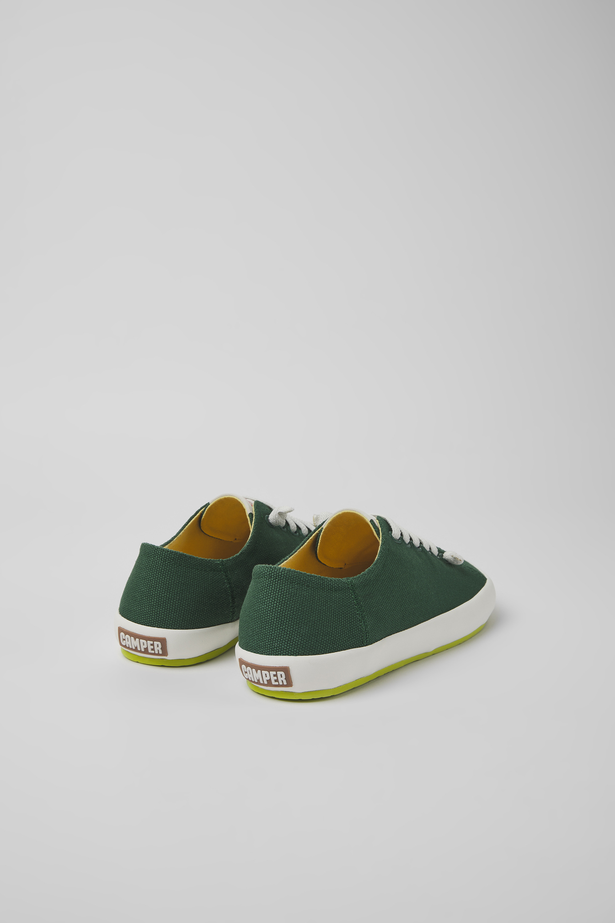 Peu Rambla - Green textile sneakers for women
