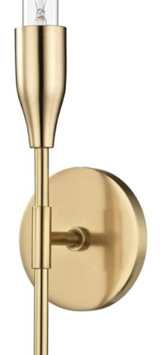 Casa Padrino lámpara de pared de lujo latón antiguo 12,1 x 8,9 x H. 59,7 cm - Lámpara de Pared para Sala de Estar