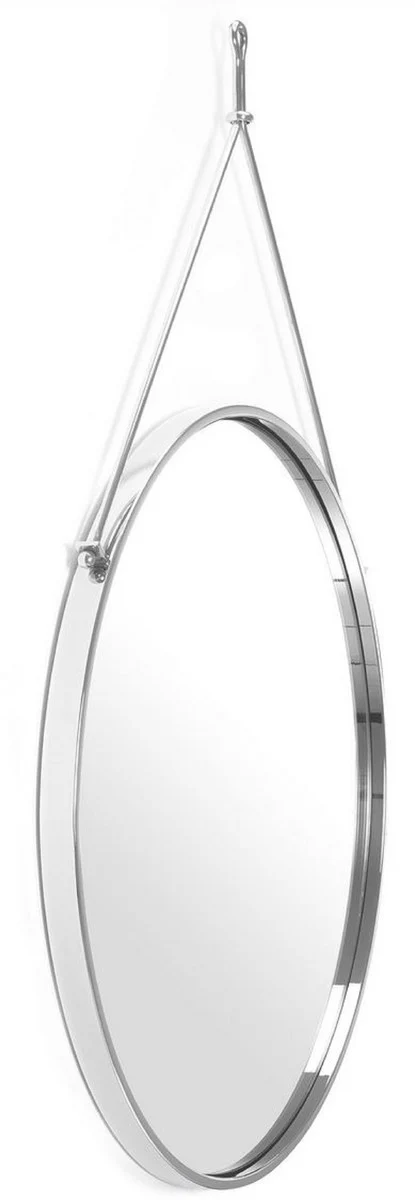 Casa Padrino espejo de pared de acero inoxidable de lujo plata ? 65 x 3 x A. 97 cm - Espejo de Armario - Espejo de Sala de Estar - Espejo de Dormitorio - Colecci¨®n de Lujo