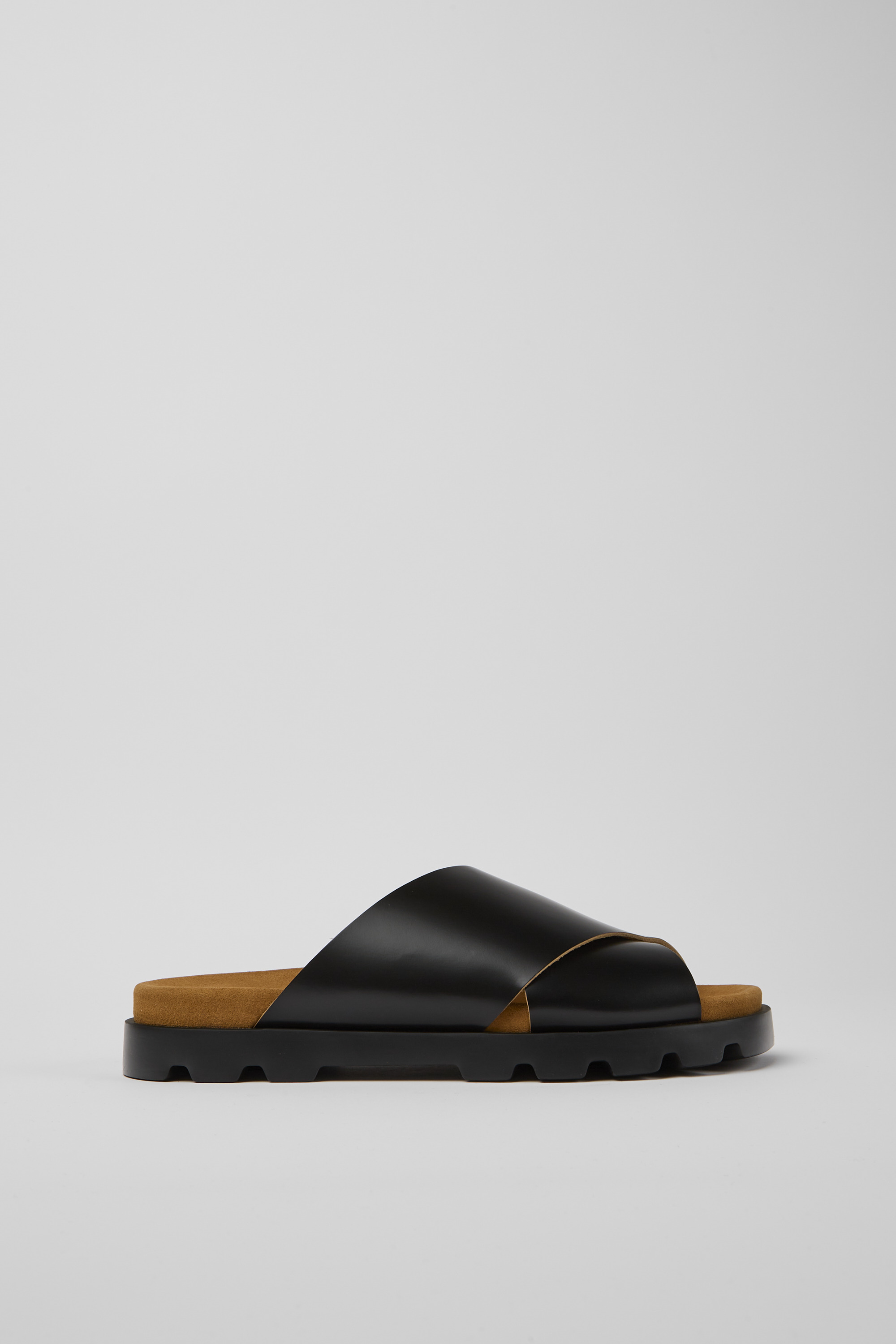 Brutus Sandal - Black leather sandals for men
