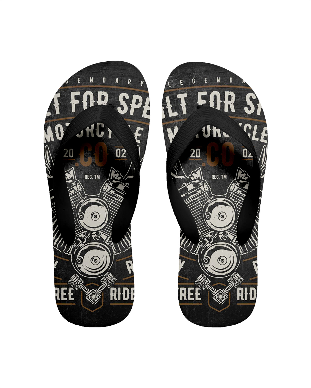 Suitmens Men's Modified Motorcycle Print Shirt Three-Piece Set 064