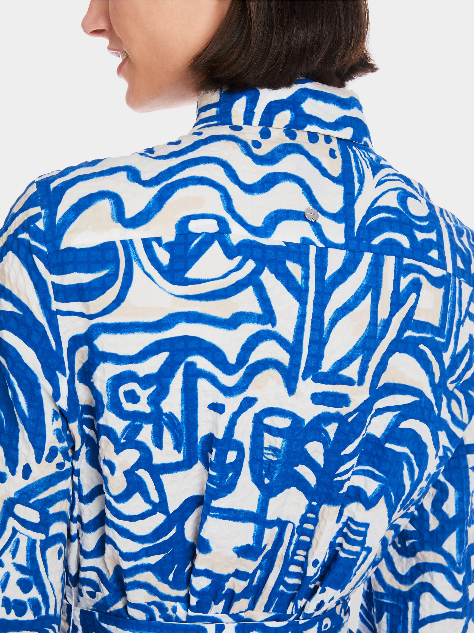 Marc-Cain Shirt dress with painting print