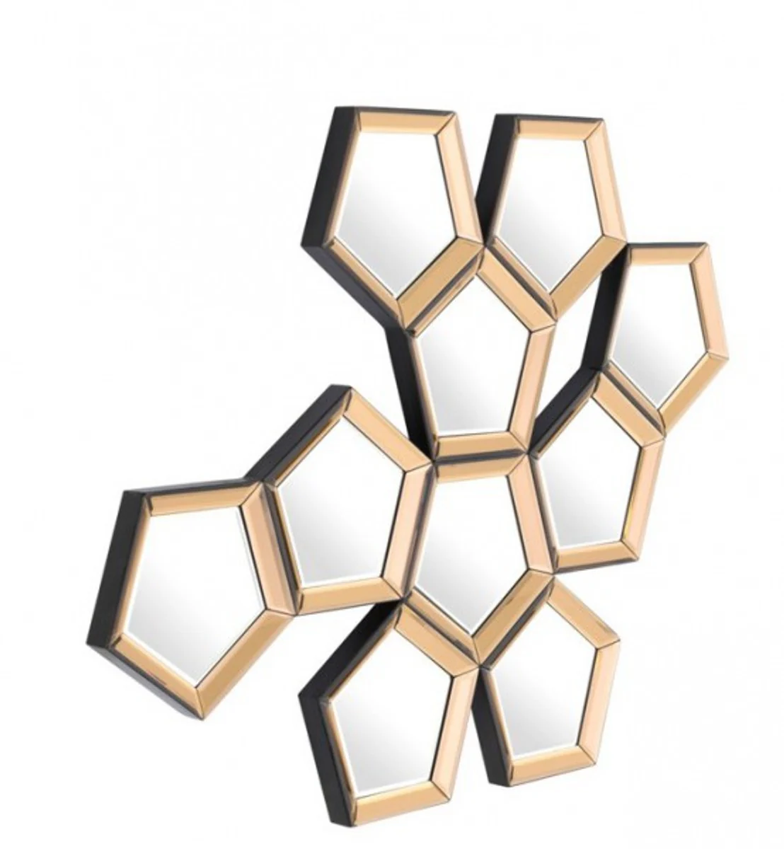 Casa Padrino Luxury Design wall mirror Gold B 101 x H 87 cm - Luxury Hotel Collection