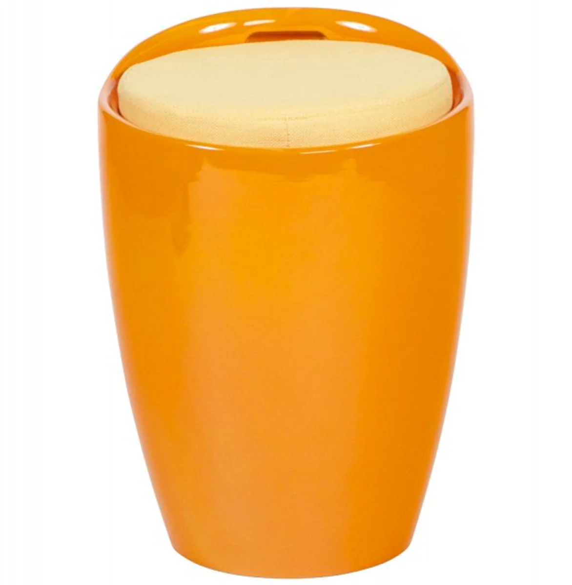 Naranja heces Casa Padrino Dise?o tapizado del asiento y el espacio de almacenamiento debajo del asiento