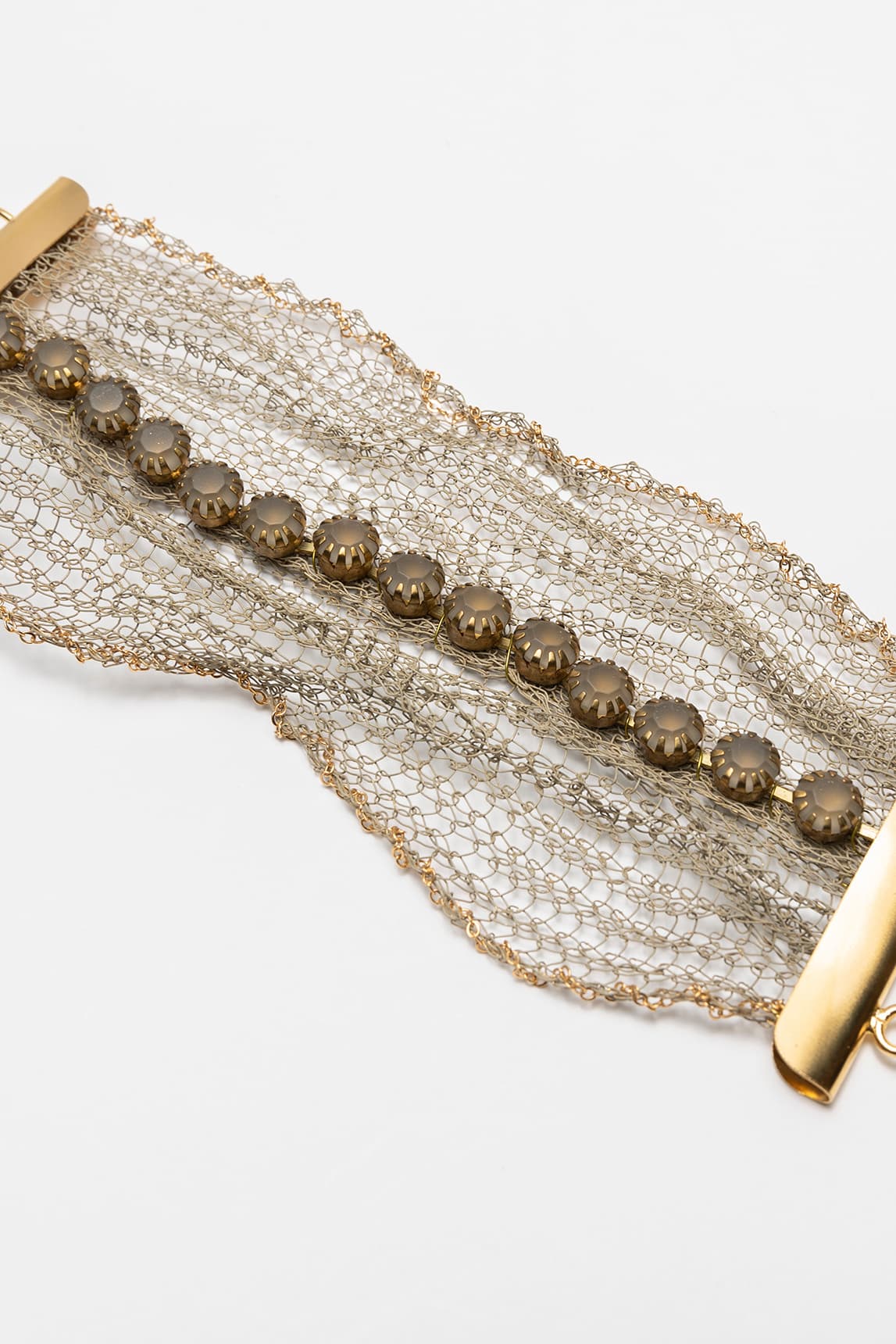 Rivera-spain Brazalete malla FL Private Collection bronce