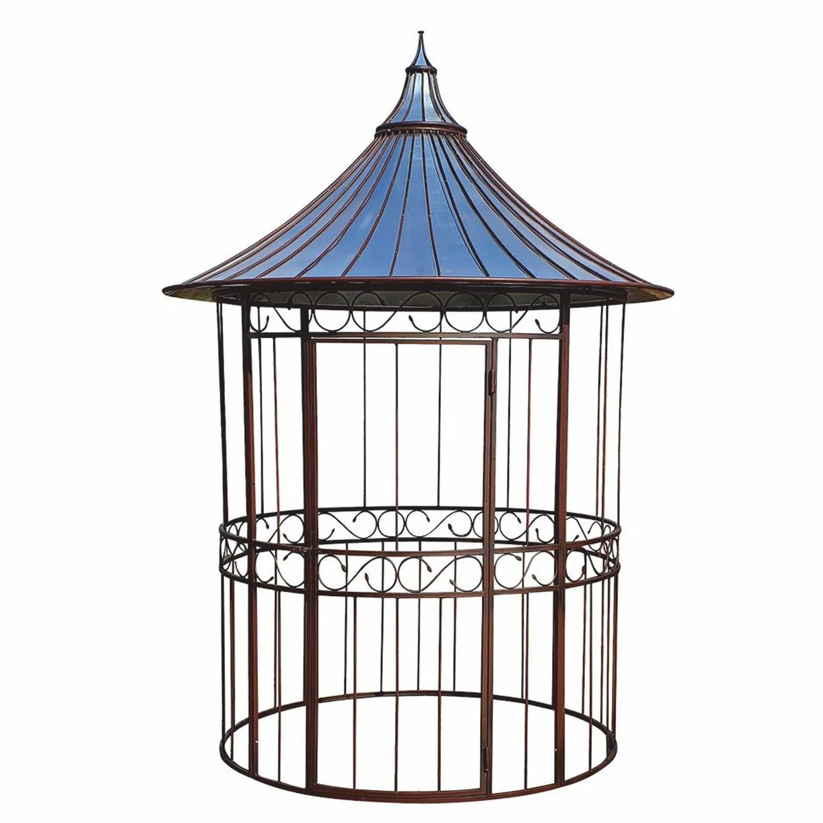 Casa Padrino casa para p¨¢jaros de jard¨ªn Art Nouveau de hierro forjado ¨®xido / plata ? 200 x A. 300 cm