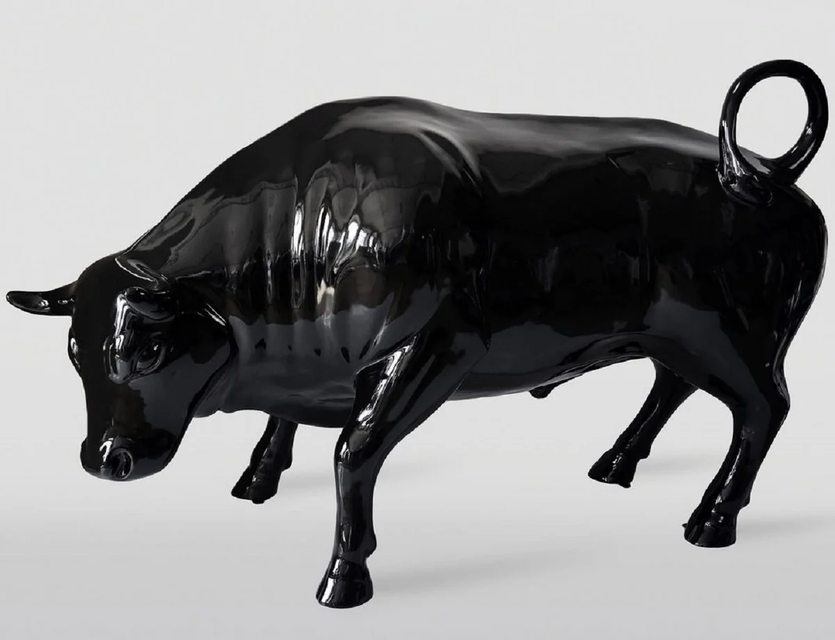 Casa Padrino escultura decorativa XXL toro negro 235 x A. 140 cm
